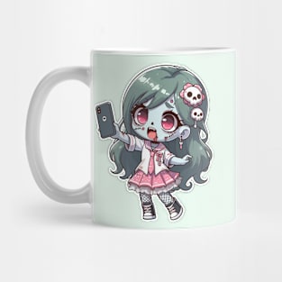 Kawaii Zombie Selfie Girl Mug